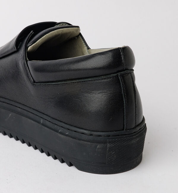 alfredoBANNISTER「【Margom社】ビッグストラップ レザー スリッポン スニーカー」|スニーカー|