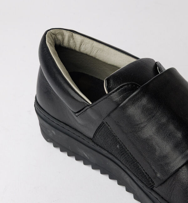 alfredoBANNISTER「【Margom社】ビッグストラップ レザー スリッポン スニーカー」|スニーカー|