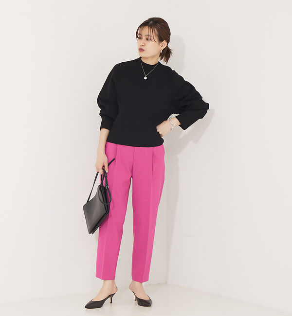 Rouge vif「【XSサイズ展開】【セットアップ対応】ウールタッチテーパードパンツ」|その他|