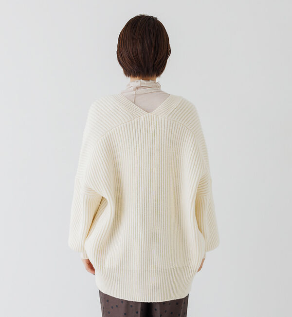 Rouge vif「片畔ニットガウンカーディガン」|カーディガン|