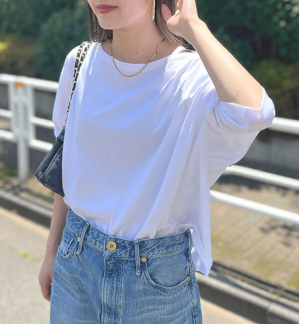 Rouge vif「ドロップショルダー ショートカットソー」|Tシャツ・カットソー|