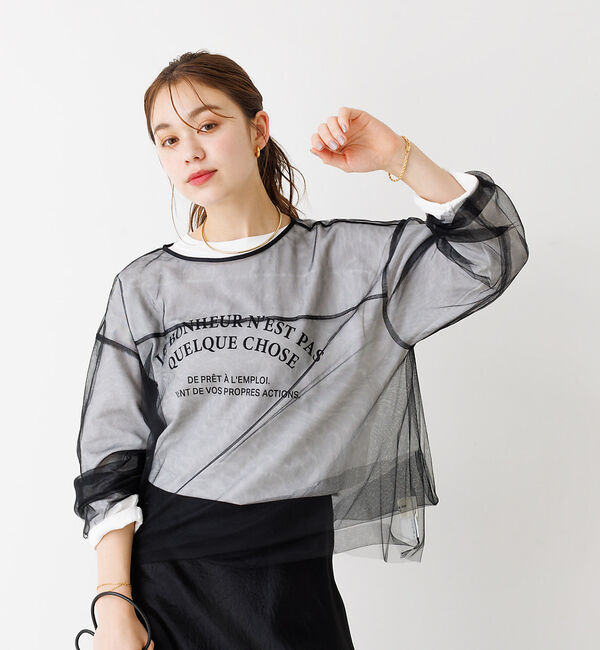 Rouge vif「チュール シアーブラウス」|シャツ・ブラウス|