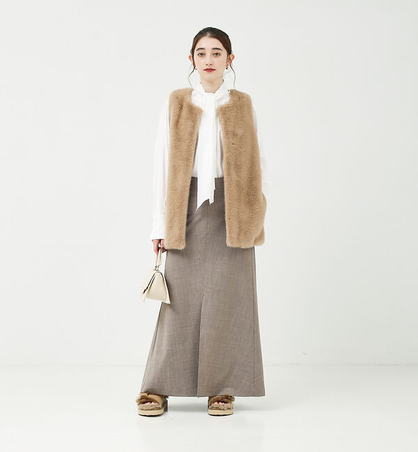 Rouge vif「フレアロングスリットスカート」|スカート|