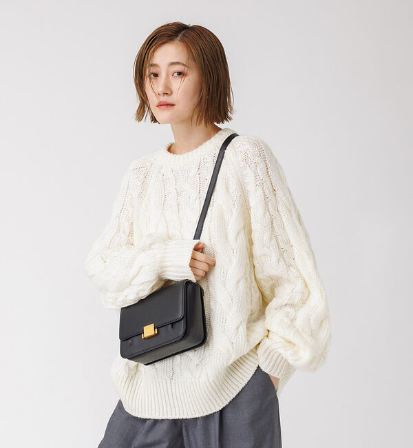 Rouge vif「ケーブルBIGプルオーバー」|ニット・セーター|