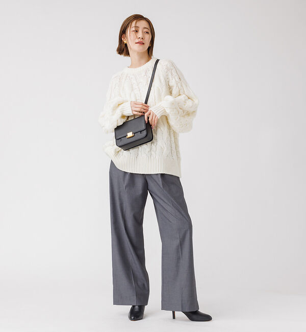 Rouge vif「ケーブルBIGプルオーバー」|ニット・セーター|