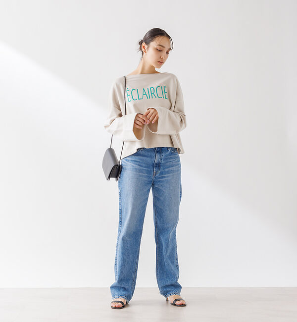 Rouge vif「ショート丈 ロゴミニ裏毛ロンT」|Tシャツ・カットソー|