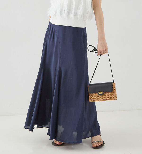 Rouge vif「フィブリルローン切り替えマキシスカート」|スカート|