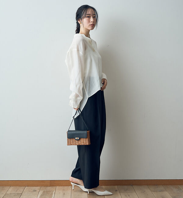 Rouge vif「ウエストゴム ワイドバレルパンツ」|その他|