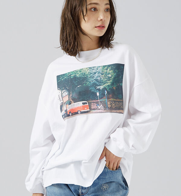 Rouge vif「【PARROTT CANVAS/パロットキャンバス】ロンTEE / ロゴ / フ」|Tシャツ・カットソー|ホワイト系その他3