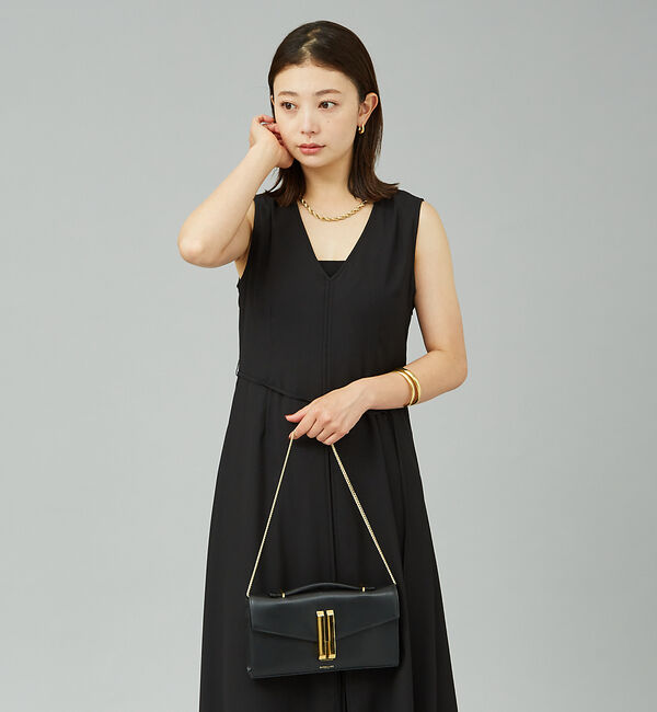 Rouge vif「ジョーゼットプリーツコンビワンピース」|ワンピース|