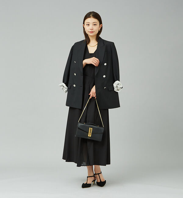 Rouge vif「ジョーゼットプリーツコンビワンピース」|ワンピース|