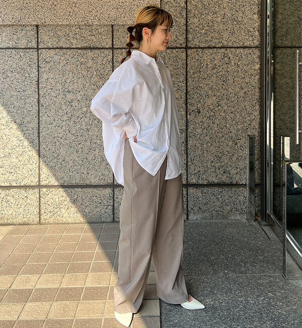 Rouge vif「マチ付きドルマンワイドシャツ」|シャツ・ブラウス|