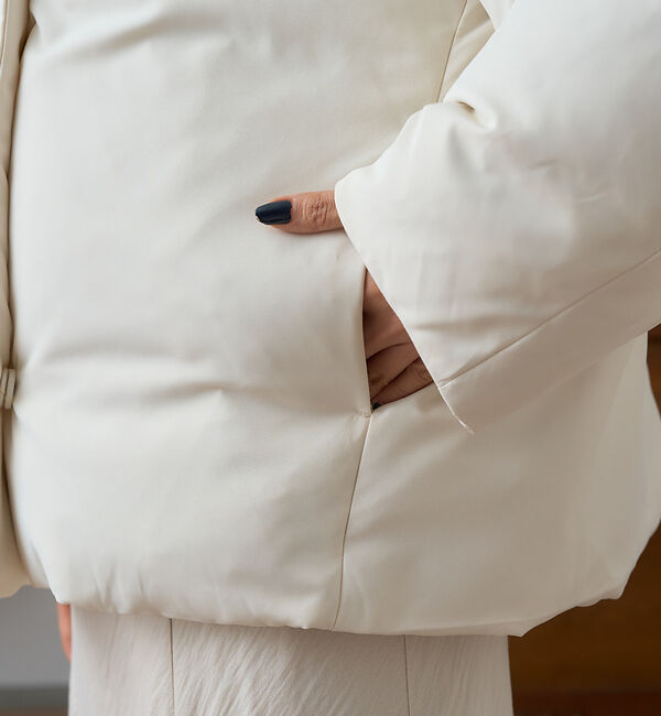 Rouge vif「スタンドカラーダウンコート」|ダウン|