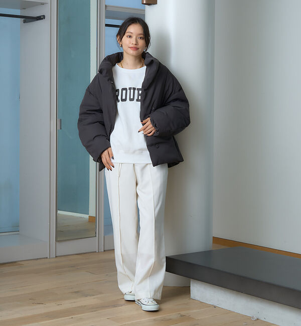 Rouge vif「スタンドカラーダウンコート」|ダウン|