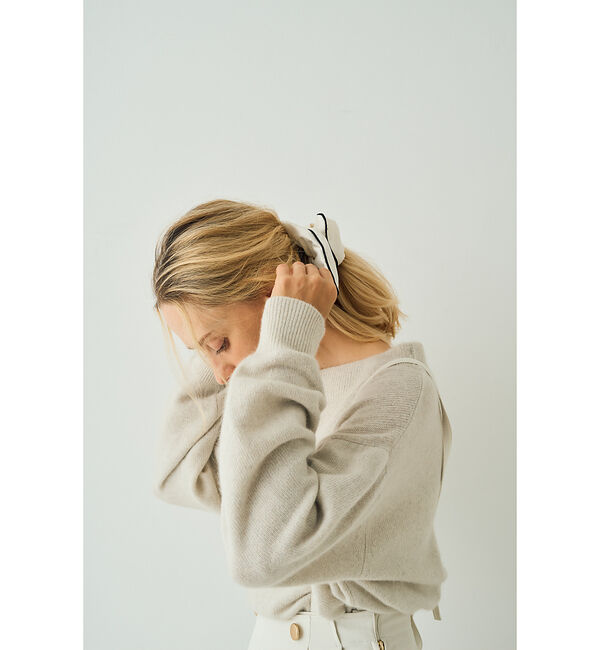 Rouge vif「ラクーン混パフスリーブニットプルオーバー」|ニット・セーター|