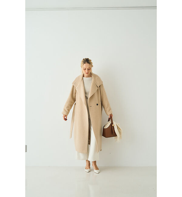 Rouge vif「ラクーン混パフスリーブニットプルオーバー」|ニット・セーター|