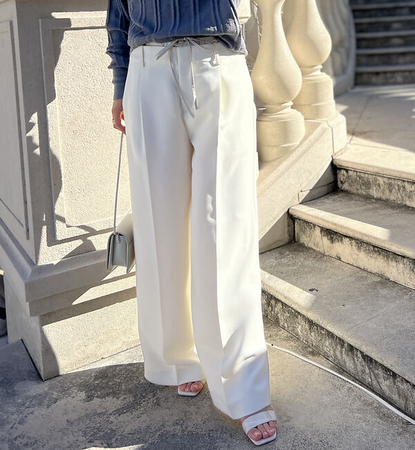 Rouge vif「ブロードリボン二重織レイヤードタックパンツ」|その他|