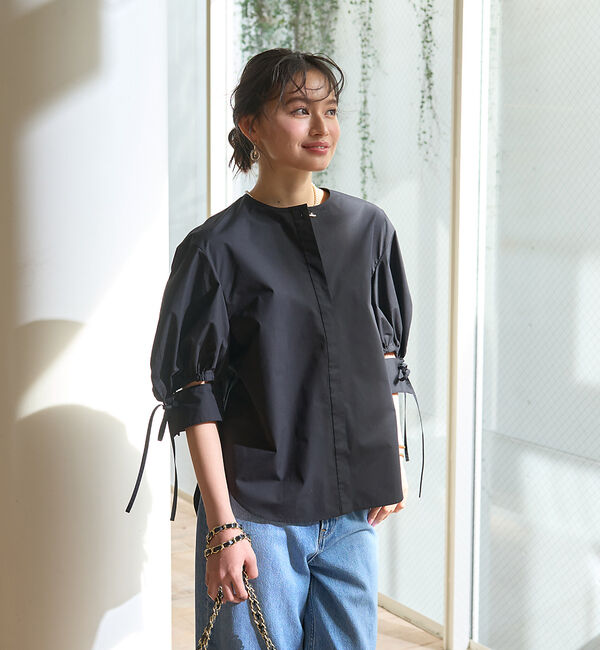 Rouge vif「スラッシュカフス・パフ袖ブラウス」|シャツ・ブラウス|