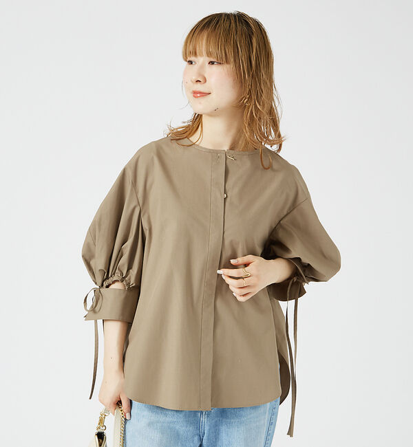 Rouge vif「スラッシュカフス・パフ袖ブラウス」|シャツ・ブラウス|