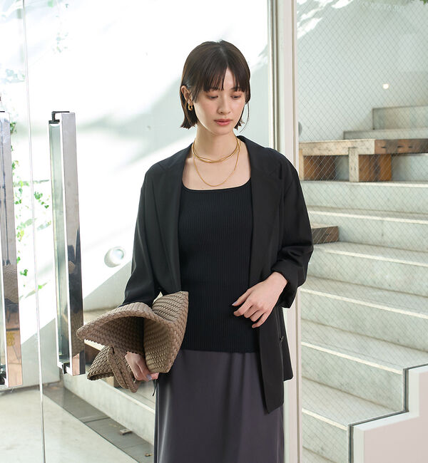 Rouge vif「エアリーシャツジャケット」|テーラードジャケット|