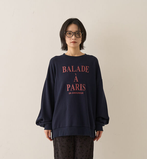 Rouge vif「裏毛ロゴタックスリーブスウェット」|スウェット・ジャージ|