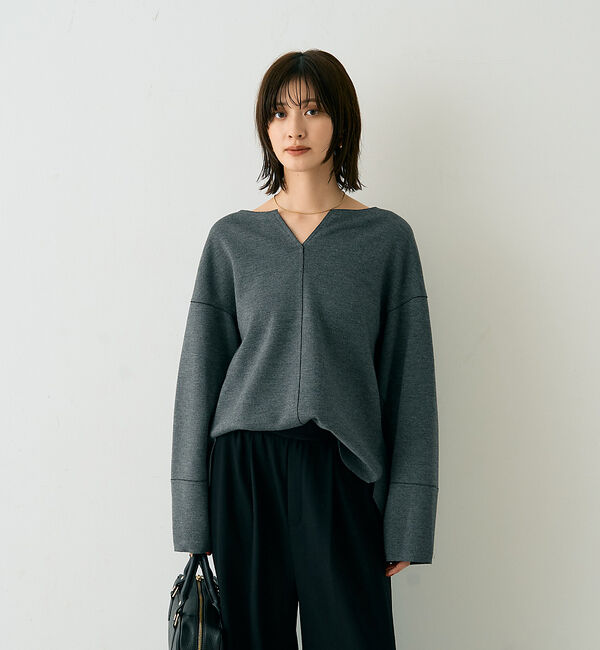 Rouge vif「圧縮ニットプルオーバーブラウス」|ニット・セーター|