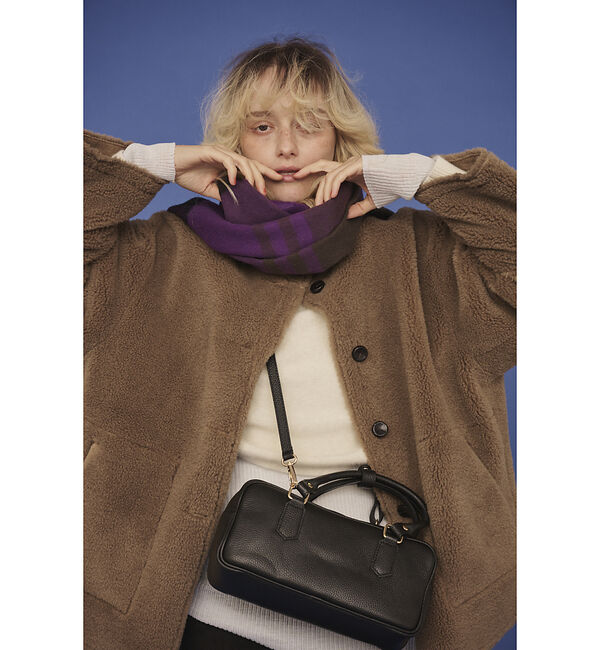 Rouge vif「【2サイズ展開】2WAYスウェードリバーシブルボアコート / ノーカラーコート」|ノーカラーコート|