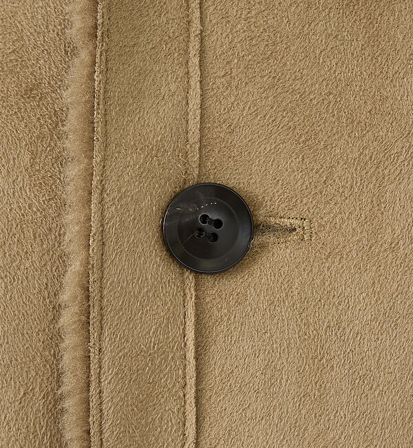 Rouge vif「【2サイズ展開】2WAYスウェードリバーシブルボアコート / ノーカラーコート」|ノーカラーコート|