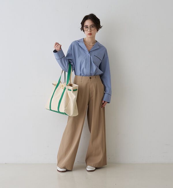 Rouge vif「【セットアップ対応】オープンカラーシャツ」|シャツ・ブラウス|