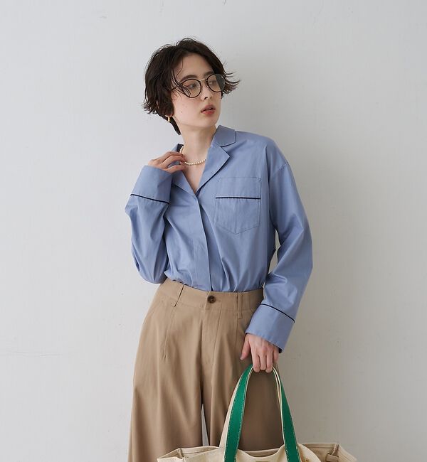 Rouge vif「【セットアップ対応】オープンカラーシャツ」|シャツ・ブラウス|