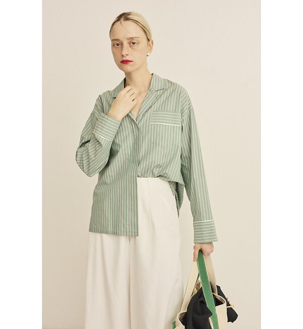 Rouge vif「【セットアップ対応】オープンカラーシャツ」|シャツ・ブラウス|