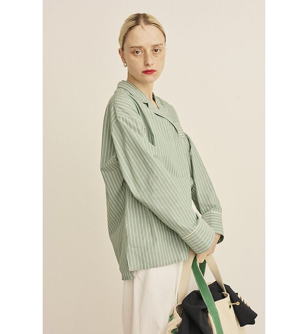 Rouge vif「【セットアップ対応】オープンカラーシャツ」|シャツ・ブラウス|