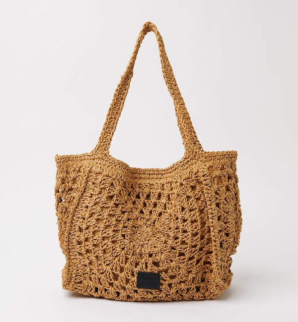 Rouge vif「【Swaraj /スワラージ】手編みペーパーラフィアトートBAG/トートバッグ」|トートバッグ|