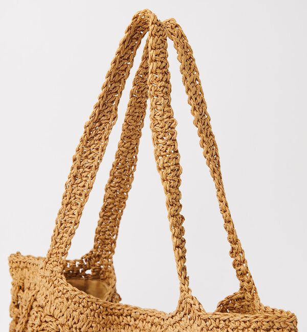 Rouge vif「【Swaraj /スワラージ】手編みペーパーラフィアトートBAG/トートバッグ」|トートバッグ|