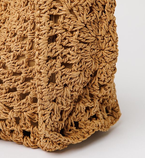 Rouge vif「【Swaraj /スワラージ】手編みペーパーラフィアトートBAG/トートバッグ」|トートバッグ|