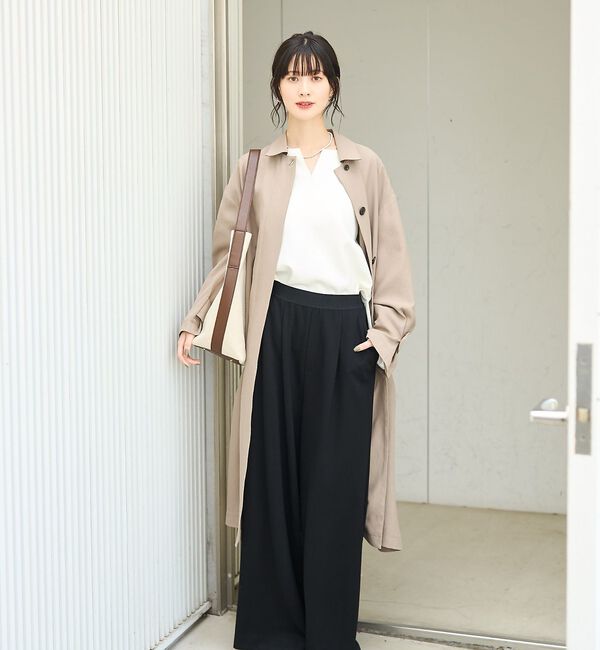 Rouge vif「ダブルフェイスプルオーバーブラウス」|シャツ・ブラウス|