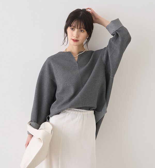 Rouge vif「ダブルフェイスプルオーバーブラウス」|シャツ・ブラウス|