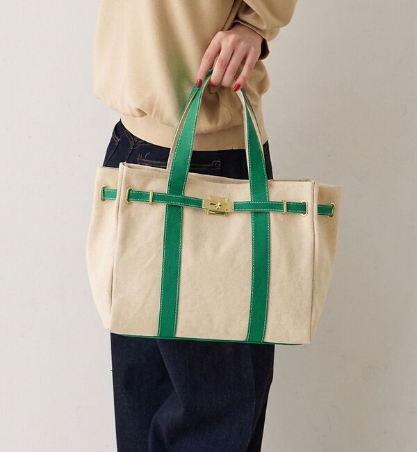 Rouge vif「【CHIMERE/シメール】キャンバスミニトート（小）」|トートバッグ|グリーン