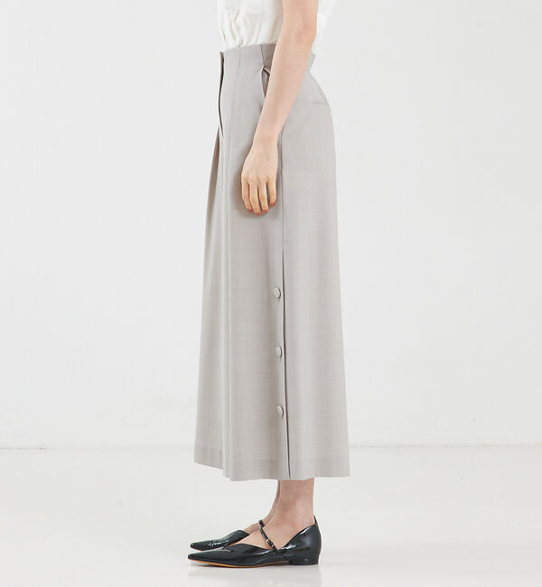 qualite「サイドボタンクロップドパンツ」|その他|