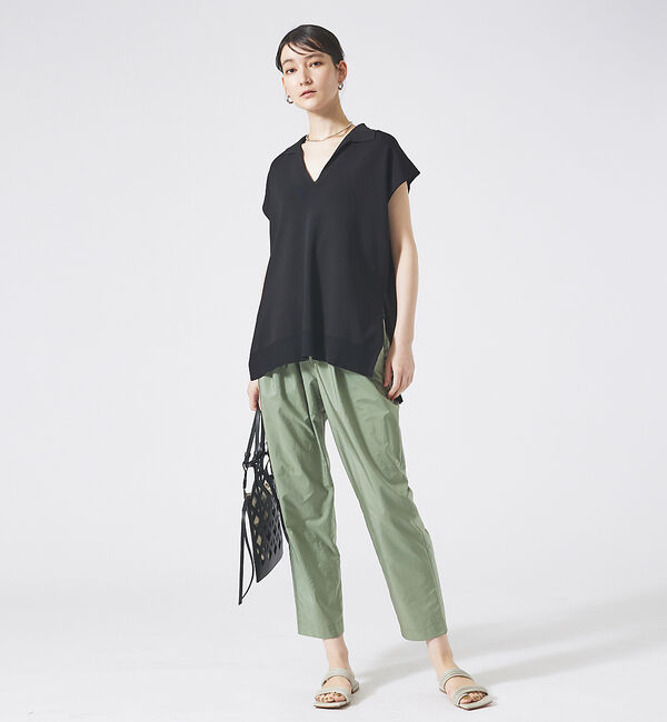 qualite「レーヨンストレッチオープンカラーシャツ」|シャツ・ブラウス|