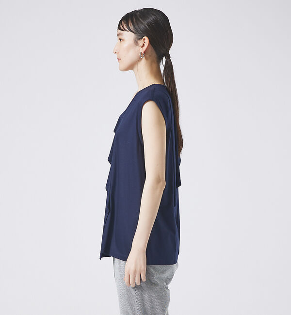 qualite「レーヨンストレッチオープンカラーシャツ」|シャツ・ブラウス|