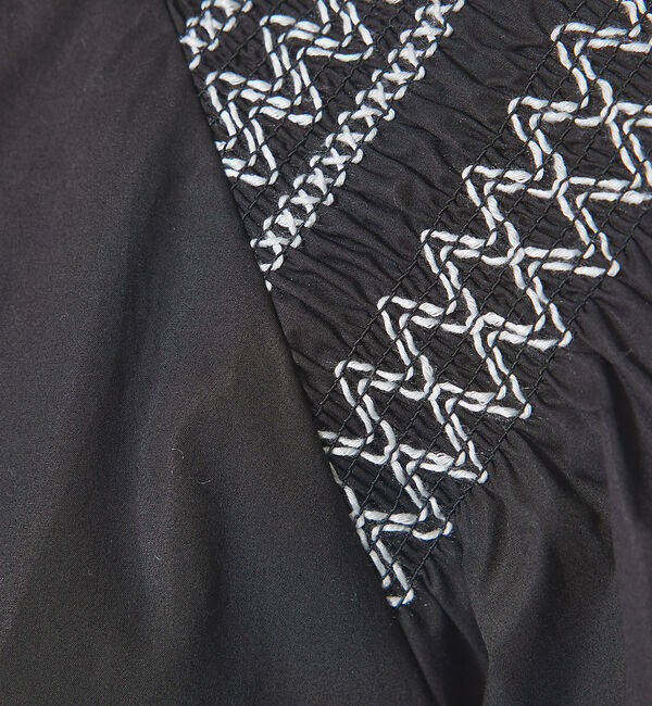 qualite「スモッキングスリーブシャツ」|シャツ・ブラウス|