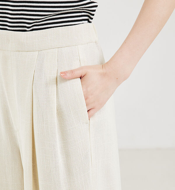 qualite「【セットアップ対応】カラミツイードワイドパンツ」|その他|