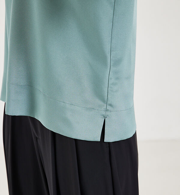 qualite「ストレッチデシンTブラウス」|シャツ・ブラウス|