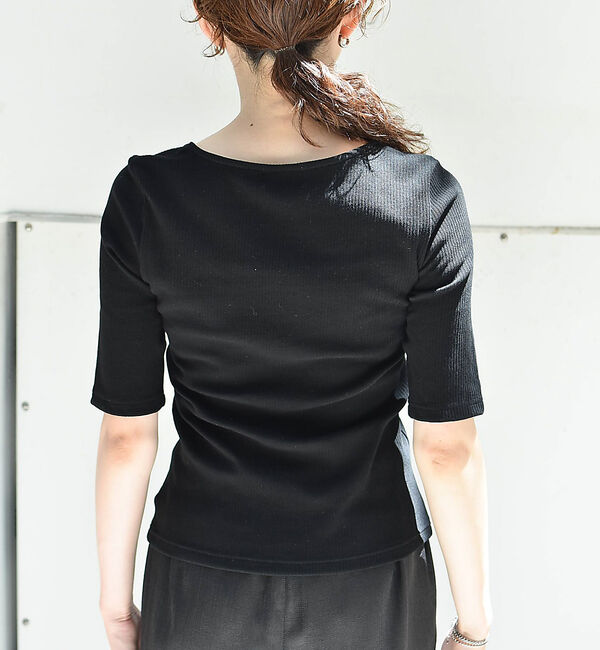 qualite「ランダムテレコTシャツ」|Tシャツ・カットソー|