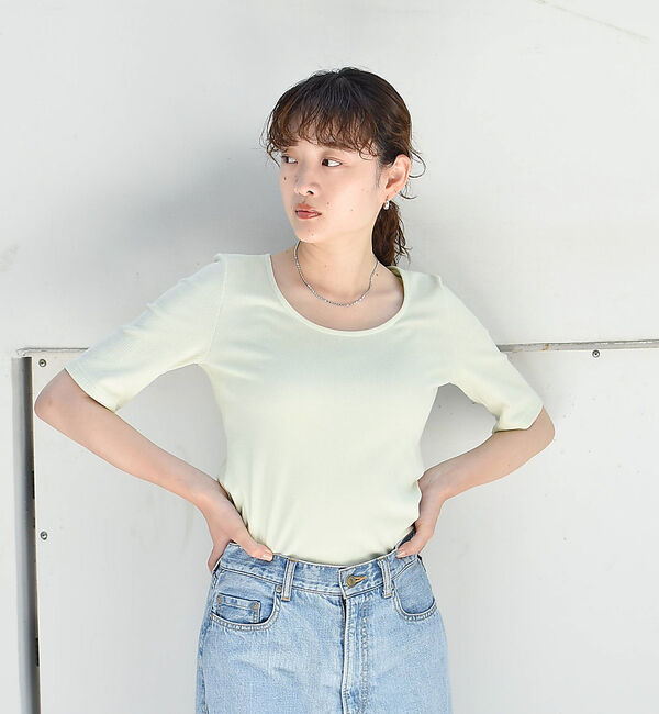 qualite「ランダムテレコTシャツ」|Tシャツ・カットソー|