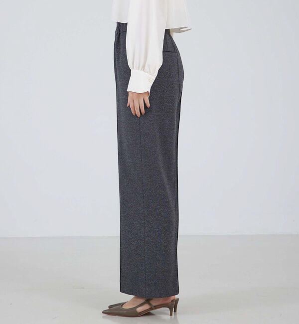 qualite「【セットアップ対応】ツイルジャージパンツ」|スラックス|