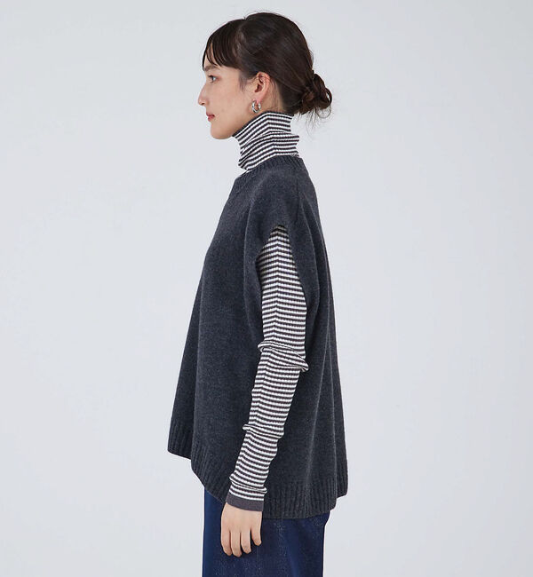 qualite「ウールグアイウールニットベスト」|ベスト・ジレ|