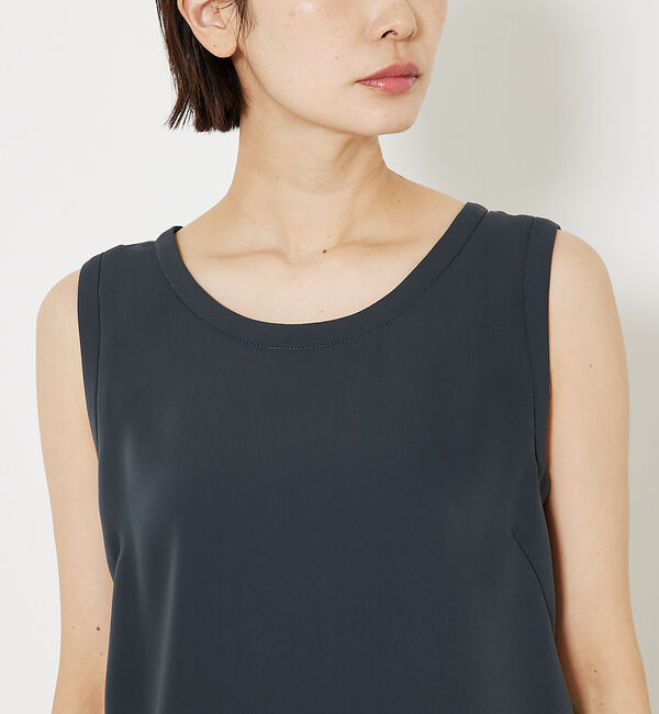 qualite「トルコサテンノースリーブ」|キャミソール|