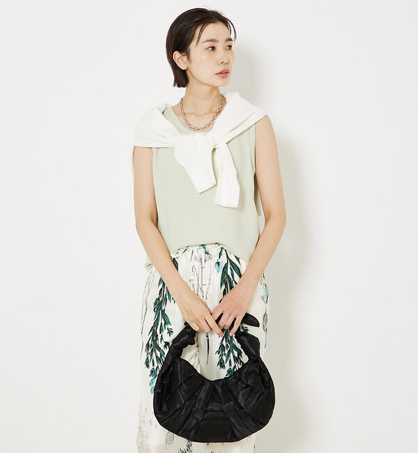 qualite「トルコサテンノースリーブ」|キャミソール|